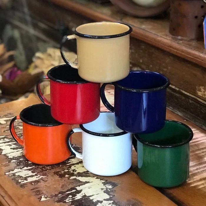Caneca de Ágata Esmaltada